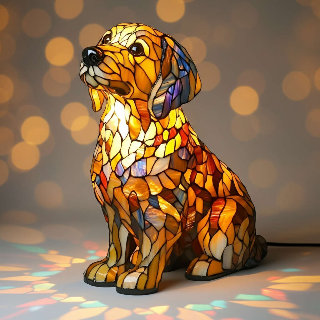 Lily – henkinen kultainennoutaja-figuriini