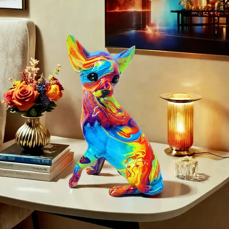 Eloisa hartsinen Chihuahua-pöytävalaisin