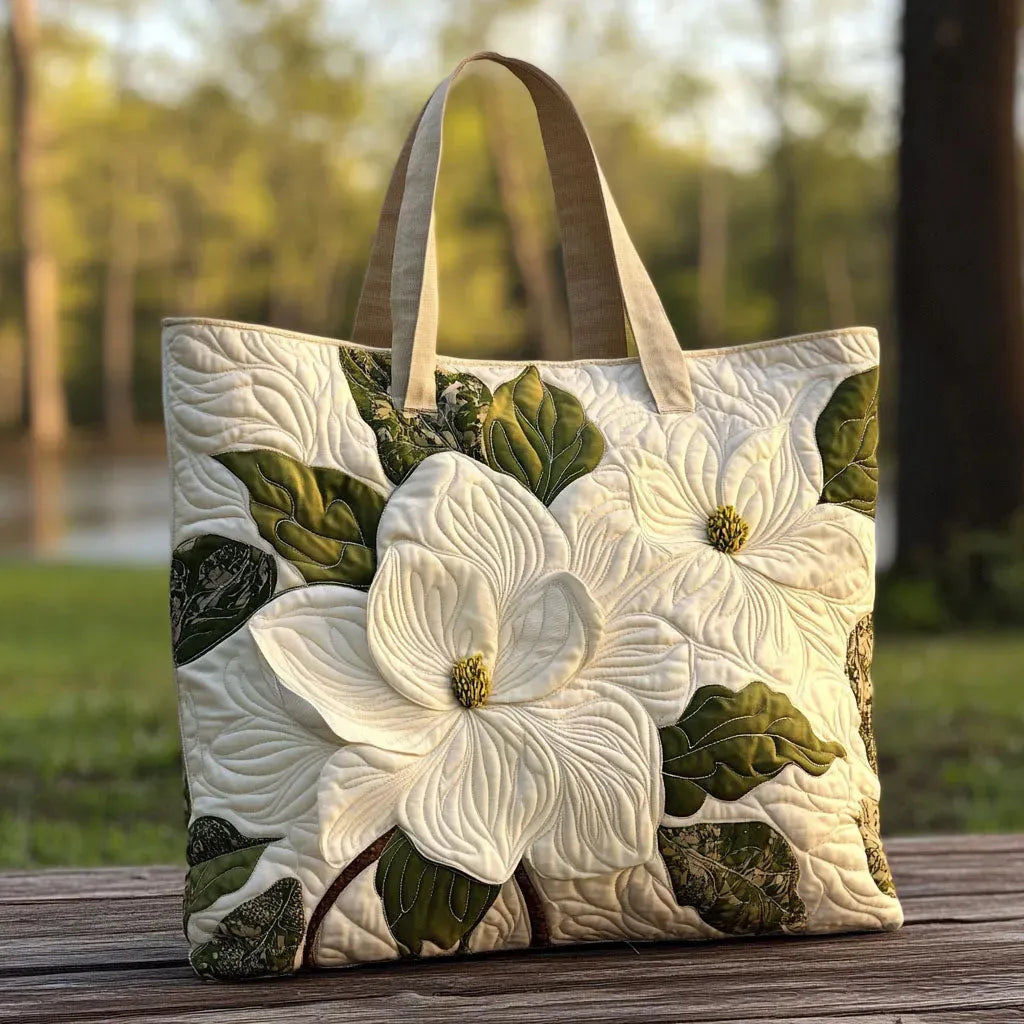 Elegantti tikattu tote-laukku